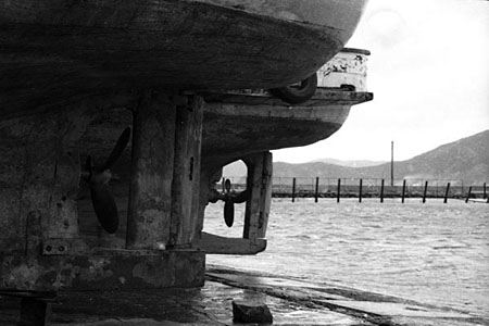 船のスクリュー